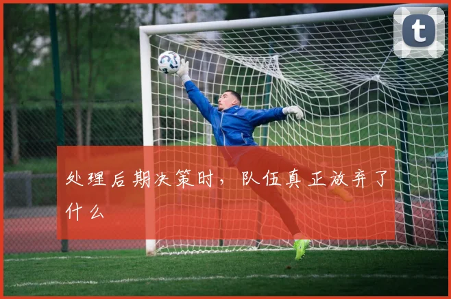 处理后期决策时,队伍真正放弃了什么